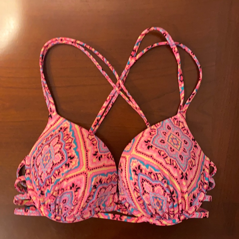 Target cross back push up bikini top